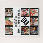 カスタムおもしろい父の日パパギフト8 Photo Collage ジグソーパズル (横)