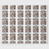 カスタムおもしろい父の日パパギフト8 Photo Collage ラッピングペーパー (フラット)