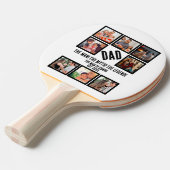 カスタムおもしろい父の日パパギフト8 Photo Collage 卓球ラケット (正面アングル)