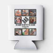 カスタムおもしろい父の日パパギフト8 Photo Collage 缶クーラー (裏面)