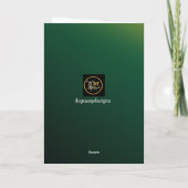 カスタムおもしろい犬誕生日カード サンキューカード (裏面)