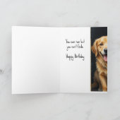 カスタムおもしろい犬30その他の年の誕生日 カード (内部)