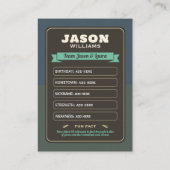 カスタムおもしろい結婚式の引き出物新郎 コーリングカード (裏面)