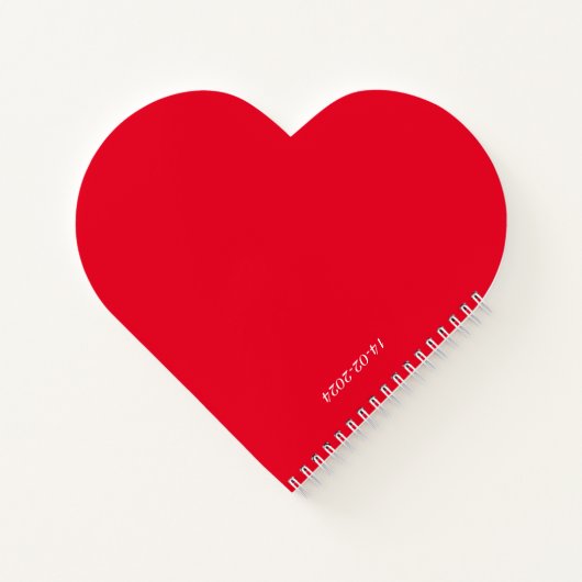 カスタムおもしろい結婚式の提案バレンタインデー ノートブック (裏面)