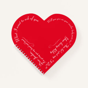 カスタムおもしろい結婚式の提案バレンタインデー ノートブック