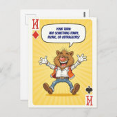 カスタムおもしろい葉書 – Say Something Wild ポストカード (正面/裏面)