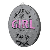 カスタムおもしろい遊女の家のパーティー ダーツボード (正面右)