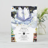 カスタムおもしろい魅惑ストーリーブック誕生日 招待状 (スタンド正面)