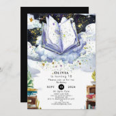 カスタムおもしろい魅惑ストーリーブック誕生日 招待状 (正面/裏面)