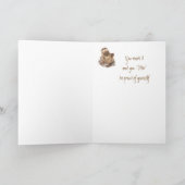 カスタムおもしろい,退職,カワウソ,水彩動物 カード (内部)