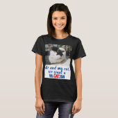 カスタムおもしろいCat Photo We want a Va.CAT.ion Womens Tシャツ (正面フル)
