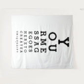 カスタムおもしろいEye Sight Test Photobackdrop タペストリー (正面(横))