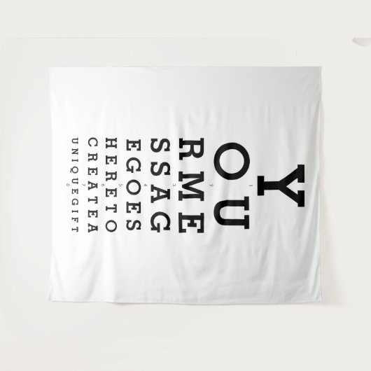 カスタムおもしろいEye Sight Test Photobackdrop タペストリー (正面(横))