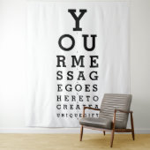 カスタムおもしろいEye Sight Test Photobackdrop タペストリー (インサイチュ)