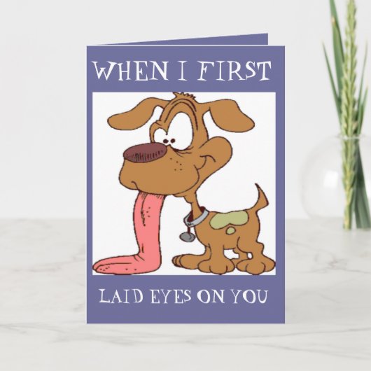カスタムおもしろいGREETING CARD – 犬 – 愛 – 贈り物 カード (正面)