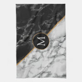 カスタムお使いのレターキッチンタオル大理石デザイン キッチンタオル (縦)