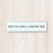 カスタムお名前のドアサイン色とフォントを選択 サインプレート (正面)