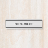 カスタムお名前のドアサイン色とフォントを選択 サインプレート (正面)