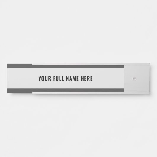 カスタムお名前のドアサイン色とフォントを選択 サインプレート (正面)