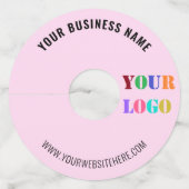 カスタムお客様のロゴまたは写真名文字ワイングラスラベル ワイングラスタグ (裏面)