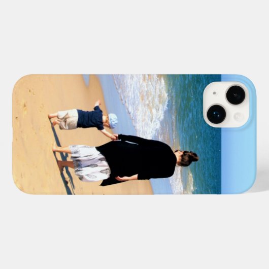 カスタムお母さお気に入りのんの家族の写真 Case-Mate iPhoneケース (裏面 (横))