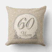 カスタムお母さんおよびそれのための第60記念日のギフトパパ クッション (正面)