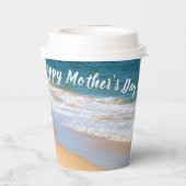 カスタムお母さんの日の紙カップと文字 紙コップ (裏面)