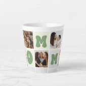 カスタムお母さん用フォトマパーソナライズされたグ カフェラテマグ (正面)
