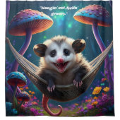 カスタムお洒落オポサイケデリックッサム シャワーカーテン (正面)