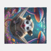 カスタムお洒落オポサイケデリックッサム フリースブランケット (正面(横))