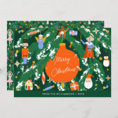 カスタムお洒落クリスマスくるみ割りフェスティバル シーズンカード (正面/裏面)