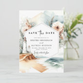 カスタムお洒落チャームライトハ結婚ウス セーブザデート (スタンド正面)