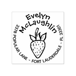 カスタムお洒落差出人住所スタンプ ラバースタンプ