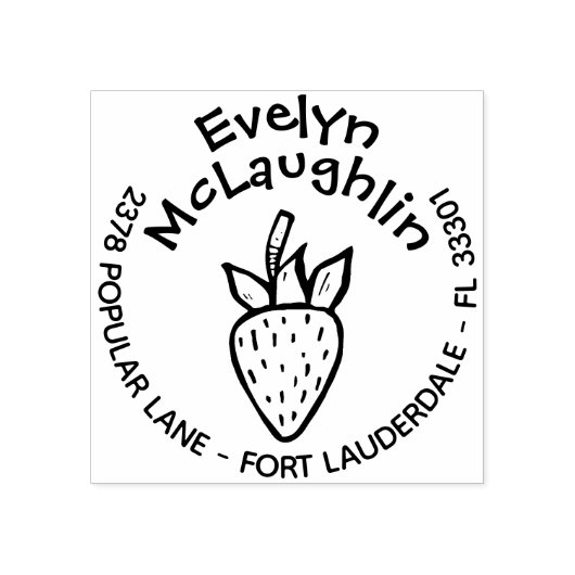 カスタムお洒落差出人住所スタンプ ラバースタンプ (インプリント)