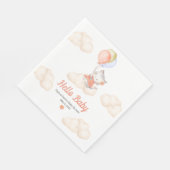 カスタムお洒落甘い浮動キッテンベビーガール スタンダードランチョンナプキン (角)