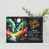 カスタムお洒落蛍ベイビーシャワー 招待状 (スタンド正面)