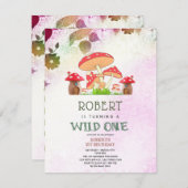 カスタムお洒落Photo Mathes生誕日 招待状 (正面/裏面)