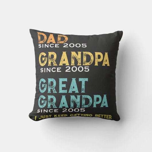 カスタムお父さん保にはIが贈り物を クッション (正面)