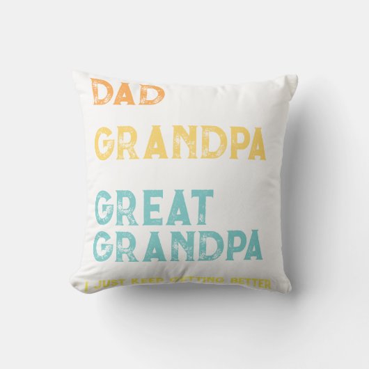 カスタムお父さん保にはIが贈り物を クッション (正面)