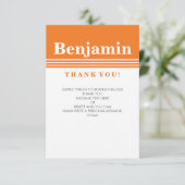 カスタムお礼クールモダンはっきりした名 招待状 (スタンド正面)