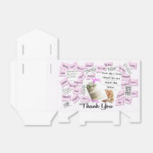 カスタムお礼結婚と記念日のお願い フェイバーボックス (折り畳みなし)