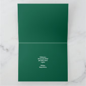 カスタムかわいいグレー子猫フォトパーフェクトクリスマス カード (内部)