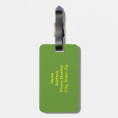 カスタムかわいい子猫のラゲッジタグ ラゲッジタグ (裏面縦)