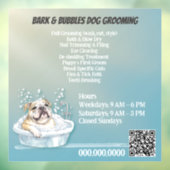 カスタムかわいい犬のペットグルーミング ウィンドウサイン (シート3)