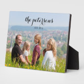 カスタムかわいい美しい笑顔の家族写真専門学校 フォトプラーク (側面)