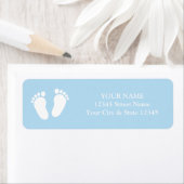 カスタムかわいい赤ちゃんシャワー差出人住所ラベル ラベル (インサイチュ)