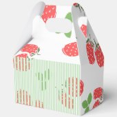 カスタムかわいらしいちごストライプとグリーンRE フェイバーボックス (裏面)