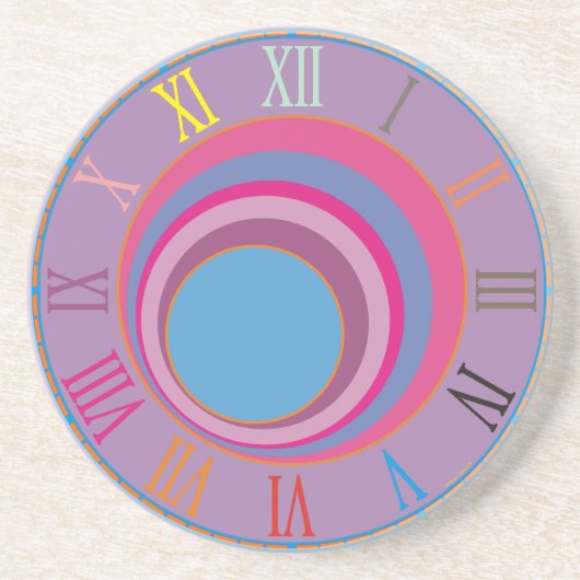 カスタムかわいらしガーリー回り回りトルネードかわいいアート コースター (正面)