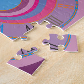 カスタムかわいらしガーリー回り回りトルネードかわいいアート ジグソーパズル (側面)