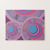 カスタムかわいらしガーリー回り回りトルネードかわいいアート ジグソーパズル (横)